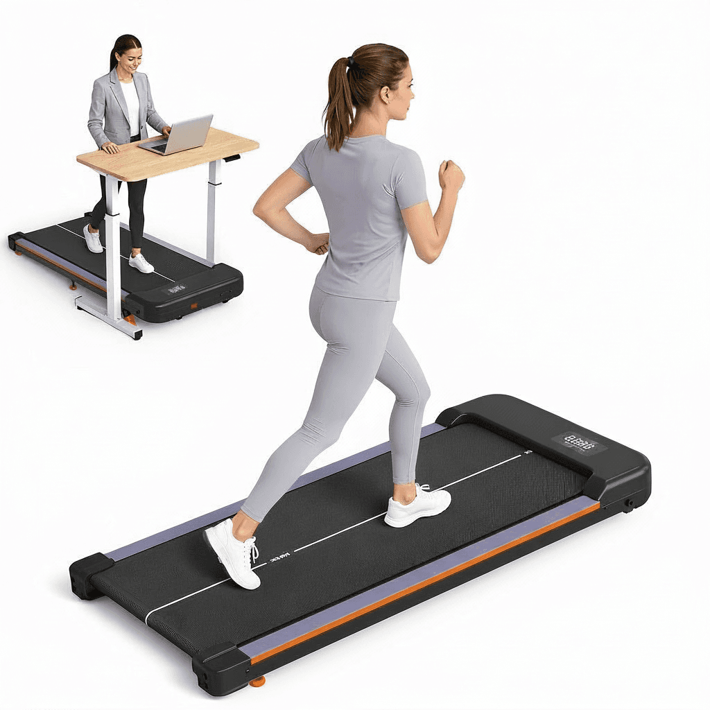 HomeRun Walking Pad 1-6 - компактна бягаща пътека за под бюро